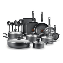 Load image into Gallery viewer, T - Fal Easy Care Nonstick Cookware, 20 Piece Set, Grey