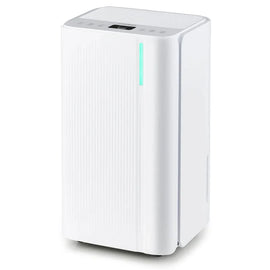 32 Pint Dehumidifier with 3.3FT Drain Hose, 24H Timer & 3-Color Indicator, 2000 Sq.Ft Portable Dehumidifier for Basement, Bedroom, Bathroom