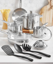 Load image into Gallery viewer, Tools of The Trade Stainless Steel 13 - pc. Cookware Set