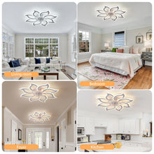 Load image into Gallery viewer, Garwarm Dimmable Ceiling Fan with Light and Remote Control, 27" Small Flush Mounted Ceiling Fan