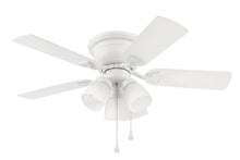 Load image into Gallery viewer, Harbor Breeze Centreville 42 - in White Indoor Flush Mount Ceiling Fan with Light 40687