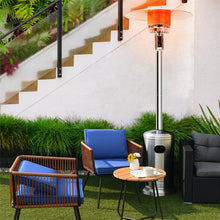 Load image into Gallery viewer, 50,000 BTU Propane Patio Heater, Standing Stainless Steel Outdoor Heater with Wheels, Triple Protection, CSA Certified for Deck &amp; Commercial