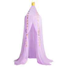 Load image into Gallery viewer, EQWLJWE Kids Bed Canopy - Play Tent with Dome Hanging from Ceiling for Girls Boys Room - Reading Nook Princess Castle - Girl Bedroom Decor - Mosquito Net on Crib Beds - Bedroom Nursery Baby Corner