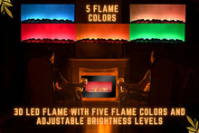 Load image into Gallery viewer, AGL APPLIANCES LLC 38 in Electric Fireplace Heater Stove | Tempered Glass Curved Screen