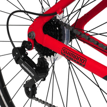 Load image into Gallery viewer, Hyper Bicycle 700c Men'S Spin Fit Hybrid Bike, Black and Red