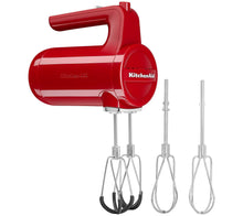 Load image into Gallery viewer, KitchenAid Cordless 7-Speed Hand Mixer w/FlexEdge Beaters,Empire Red