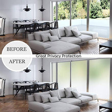 Load image into Gallery viewer, HIDBEA Privacy Window Film Frosted with Heat Control UV Protection, Static Cling Reusable Glass Stickers Covering for Home Office Bathroom Frosted