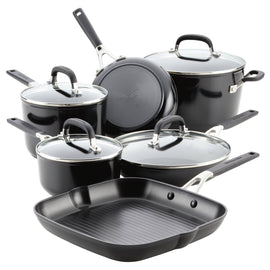 Kitchenaid Cookware Set, Nonstick, Hard - Anodized, Onyx Black
