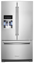 Load image into Gallery viewer, KitchenAid 26.8 Cu. ft. Standard - Depth French Door Refrigerator with Exterior Ice and Water Dispenser Stainless Steel