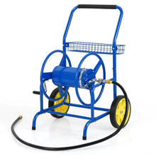 Load image into Gallery viewer, Garden Hose Reel Cart Holds 230FT of 5/8" Hose, Heavy - Duty Hose Cart with 2 Wheels &amp; Storage Basket, Portable Water Hose Organizer for Yard