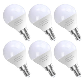 GOSCHE 6 Pack E12 LED Candelabra Light Bulbs, 60 Watt Equivalent, Warm White 2700K, 120V Chandelier Llight Bulb