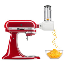 Load image into Gallery viewer, KitchenAid White Fresh Prep Slicer and Shredder Attachment for Kitchen Stand Mixer