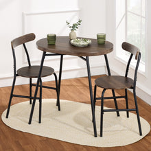 Load image into Gallery viewer, Best Choice Products 3 Piece Modern Oval Dining Table Set, Small Kitchen Dinette W/ 2 Chairs Black/Black