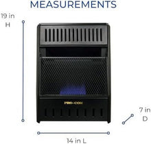 Load image into Gallery viewer, ML100TBAHR Ventless Propane Gas Blue Flame Space Heater with Thermostat Control