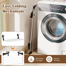 Load image into Gallery viewer, Tangkula Portable Clothes Drying Rack | Extendable Radiator Clothes Airer with Robust Aluminum Frame for Balcony Railings Windowsill