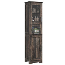 Load image into Gallery viewer, Bathroom Cabinet, Tall Storage Cabinet with Doors and Adjustable Shelf, Freestanding Floor Pantry Cabinet