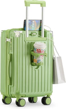Load image into Gallery viewer, 20 in Carry on Luggage with Cup Holder &amp; USB Port, Airline Approved TSA - Locked Luggage, Lightweight PC Material Travel Suitcase
