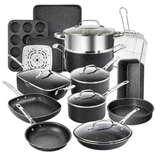 Load image into Gallery viewer, 20-Piece Aluminum Ultra - Durable Non - Stick Diamond Infused Cookware and Bakeware Set