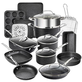 20-Piece Aluminum Ultra - Durable Non - Stick Diamond Infused Cookware and Bakeware Set