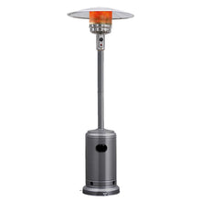 Load image into Gallery viewer, 50,000 BTU Propane Patio Heater, Standing Stainless Steel Outdoor Heater with Wheels, Triple Protection, CSA Certified for Deck &amp; Commercial