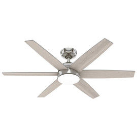 Hunter Anza 52 LED Ceiling Fan, Brushed Nickel