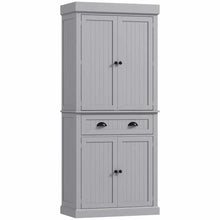 Load image into Gallery viewer, Spaco 17-Tier Kitchen Small Pantry Cabinet with 2 Doors and 6 Adjustable Shelves, Cabinet Pantry, Freestanding 5-Tier Shelving Pantries