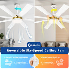 Load image into Gallery viewer, Dextrus 60 in Modern LED Outdoor/ Indoor Ceiling Fan with Remote Control