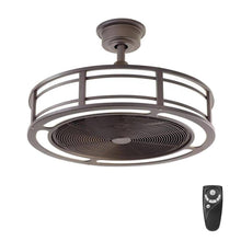 Load image into Gallery viewer, Home Decorators Collection Brette II 23 in. LED Indoor/Outdoor Espresso Bronze Ceiling Fan with Light and Remote Control