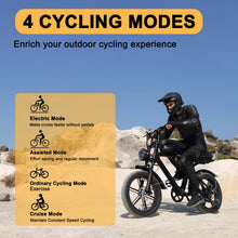 Load image into Gallery viewer, Movcan V30 Electric Bike for Adult, 1000W 20" Fat Tire 48V 15.6AH Removable Battery, 28MPH 7-Speed Disc Brake Off - Road Mountain Ebike UL2849