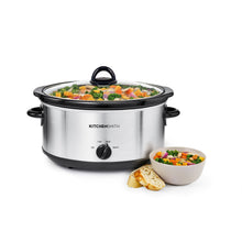 Load image into Gallery viewer, Kitchensmith by Bella 6qt Manual Slow Cooker - Stainless Steel