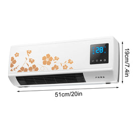 FYHALE 8, 000 Btu 115V Wall - Mounted Air Conditioner with Remote Control (Heating and Cooling)