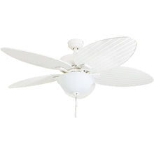 Load image into Gallery viewer, Honeywell Palm Island 52 - in White LED Indoor/Outdoor Ceiling Fan with Light