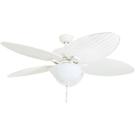 Honeywell Palm Island 52 - in White LED Indoor/Outdoor Ceiling Fan with Light