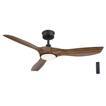 Load image into Gallery viewer, Home Decorators Collection YG825A - NI Marlon 52 in. Integrated LED Indoor Natural Iron Ceiling Fan with Brazilian Walnut Blades and Remote Control