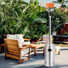 Load image into Gallery viewer, 50,000 BTU Propane Patio Heater, Standing Stainless Steel Outdoor Heater with Wheels, Triple Protection, CSA Certified for Deck &amp; Commercial